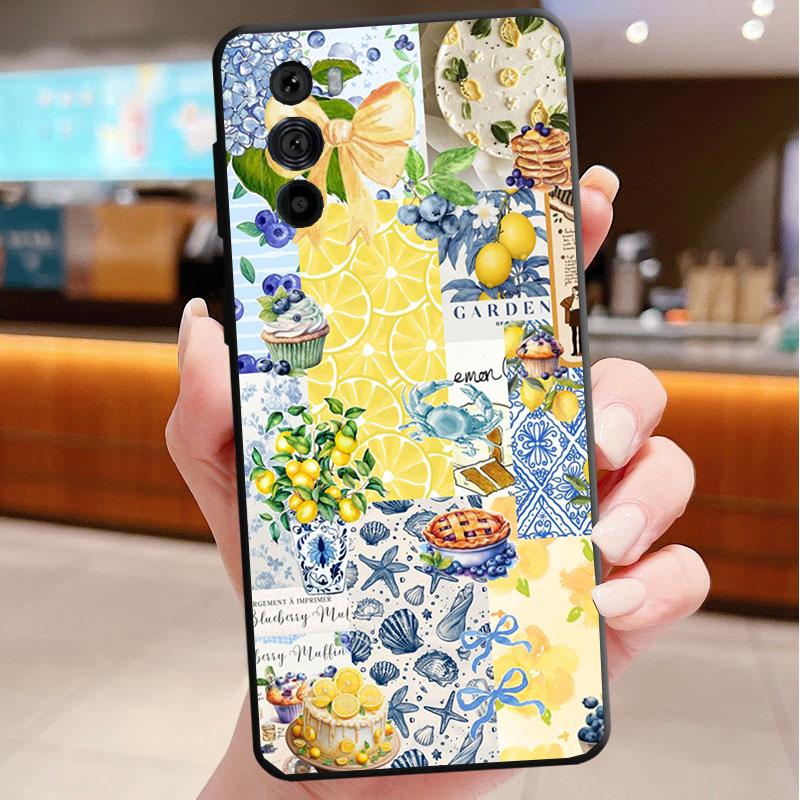 

Summer Fruit Lemon Phone Case For Motorola Edge 50 40 Pro 60 50 40 30 Ultra Neo Fusion Moto G Play G Stylus G Power G 2025 Moto Edge 50 Fusion