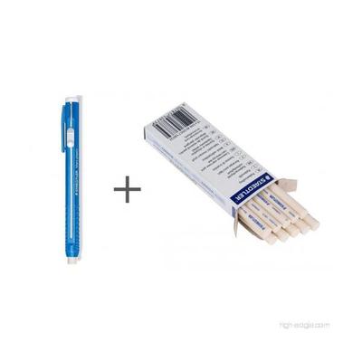Staedtler Stick Eraser Holder and Eraser Refills (Pack of 10 Set)