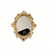 Retro Floral Mirror Phone Case: Stand & Foldable Zinc Alloy with Camera & Desktop Features