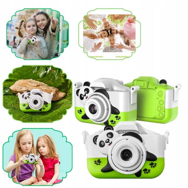 Aparat Cyfrowy Dla Dzieci Fotograficzny Panda Gry