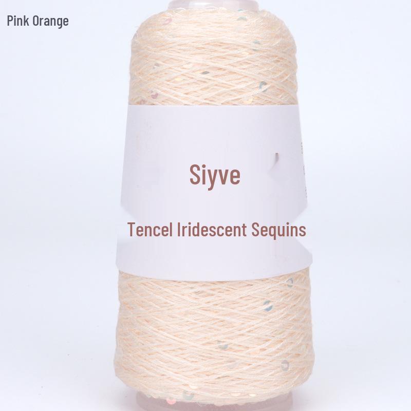Si Yue Tencel Iridescent Paljettgarn: Handstickat Mode Bländar
