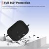 For Airpods Pro 3 Case Cover Earphone Protective Silicone Cover (with Carabiner + Lanyard + Cleaning Pen) Case for Airpods Pro 3