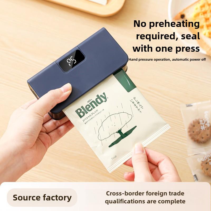Mini Plastic Bags Sealer 2 in1 Heat Heat Bag Sealing Machine Portable Package Sealer Handheld Food Packaging Heat Sealer