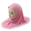 Easy To Wear Girls Instant Hijab Scarf Muslim Hijabs Handmade Flower Amira Lovely Flower Headscarf Turban for 2-6 Years Kids