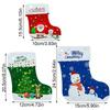 Santa Claus Candy Cookies Packaging Stockings Standing Pouch Gift Wrapping Christmas Socks Bags