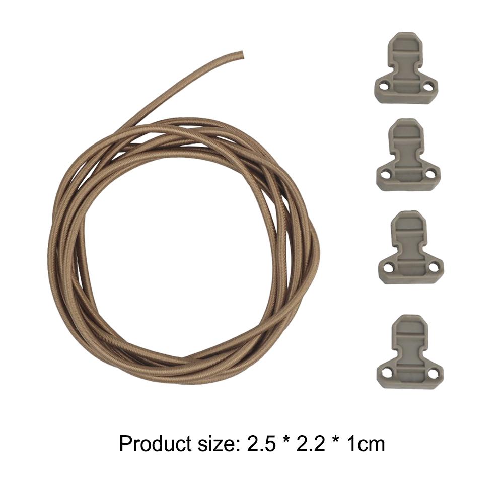 4pcs Magazine Bag Pull Tab Adjustable Shock Cord Retainer Magazine Pouch Portable Nylon Pull Tab Accessories for Mag Pouch Vest