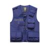 Men's Multi-Pocket Outdoor Fishing Photography Vest, V-Neck Sleeveless Plus Size Workwear 7898 Thin Design