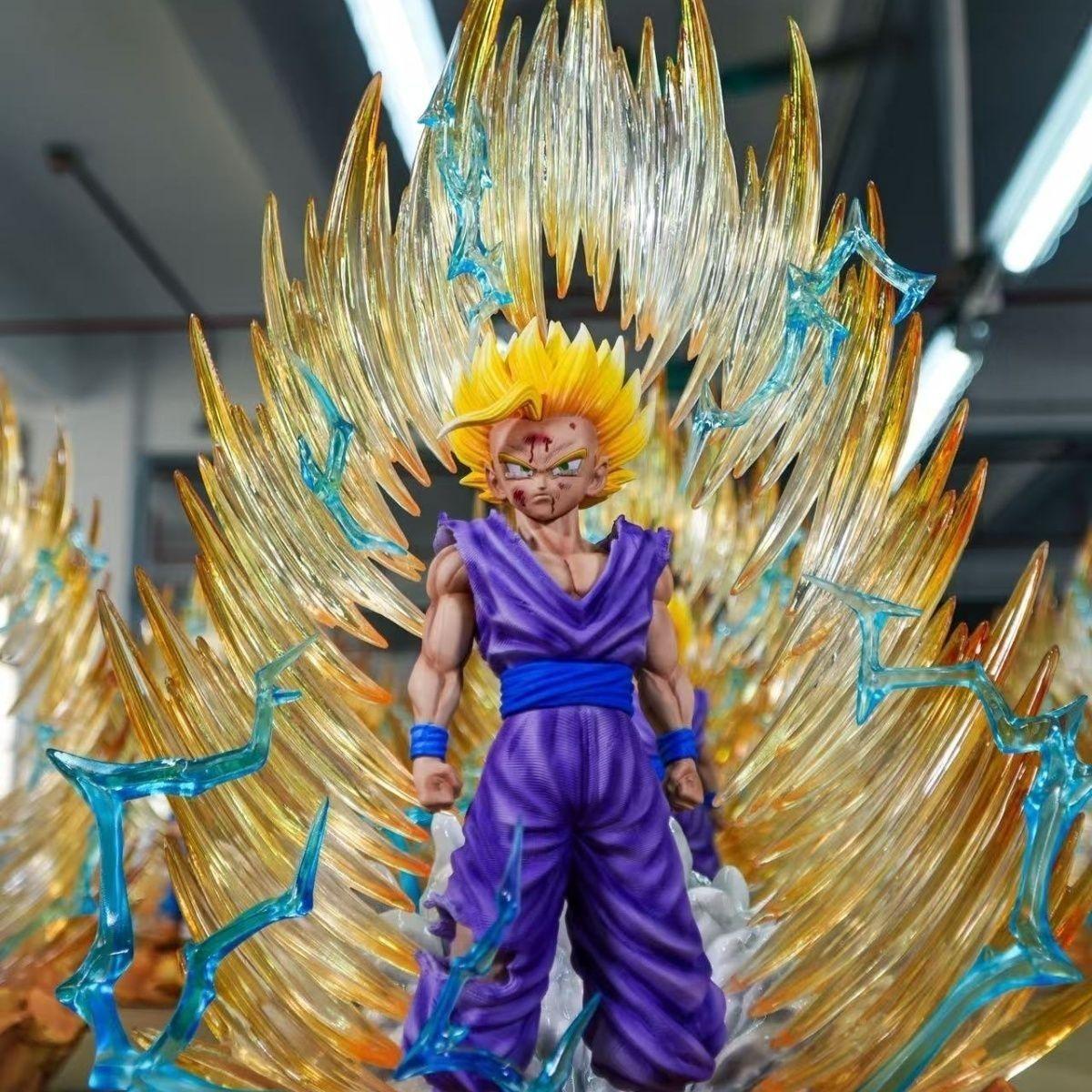 

JT Studio Dragon BallZ Gohan Second form SSj3 Broly 14.17Inch/36cm Can Glowing PVC Double-headed Figure Ornament Playthings Gifts