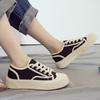 Spring and summer new canvas shoes women's platform women's shoes casual board shoes muffin white shoes tide