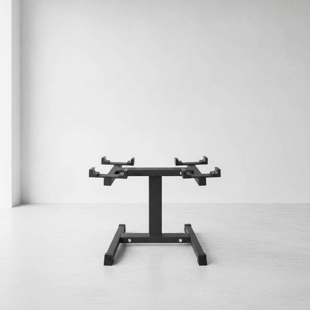 Dumbbell Rack with Four Cradles Compact Stand Long-Lasting