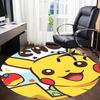 1pc Pikachu, Pokémon Office Round Area Rug, Under Office Chairs Bedroom Living Room Home Decor  a1022280