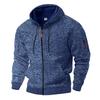 Cross-border American heavyweight velvet men's retro cationic tooling pocket hooded zipper trendy sports sweater men