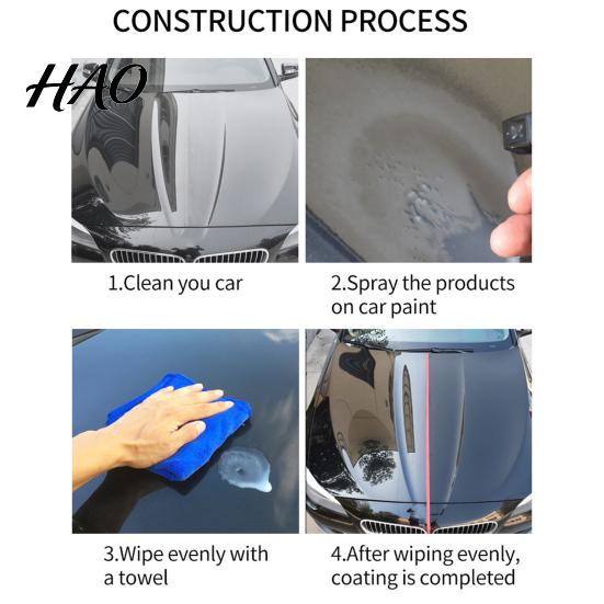 Spray Nano per Auto Alta Protezione Rivestimento Rapido con Panno Ceramico Ecologico Ultra-idrofobo Efficace Riparazione Graffi Prevenzione