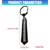 Luxurious Crystal Decors Neck Tie For Grooms Bridesmaids And Guests Long Necklace Preknotted Tie for Party Gathering