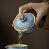 100ml Aesthetic Pure Hand-painted Gaiwan Japanese Powder Yin Blue Tea Tureen Household Tea Maker Cover Bowl Teaset Collection