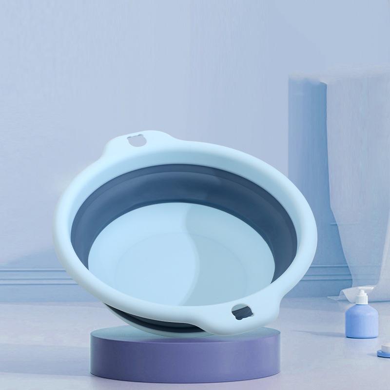 Portable Folding Washbasin: Large Plastic Basin for Students, Children, Dorms & Laundry