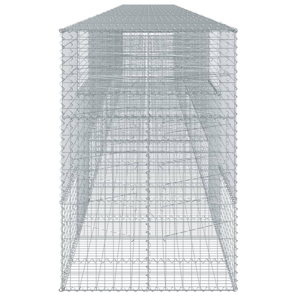 Gabion with Lid 1100x100x150 Cm Galvanized Iron