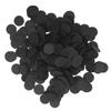 500Pcs Nonwoven Round Piece DIY Felt Crafts Cloth Flake Accessories Chip Hair Decoration 25mmBlack