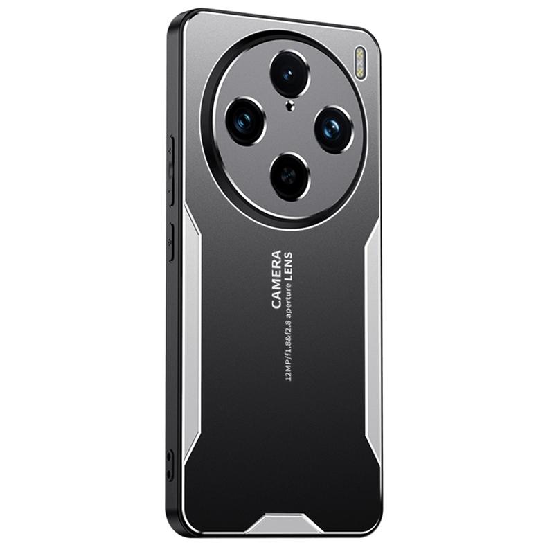 

For vivo X100 Pro 5G Hard Aluminum Alloy Cell Phone Case Dustproof Phone Cover Silver