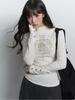 Women's Slim Fit Long Sleeve Fleece Base Layer - Versatile, Trendy Print Top for Autumn/Winter