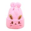 Knitted Baby Hat Girls Boys Winter Hat Windproof Handwoven Bonnet Caps Newborn Hospital Hat Cute Rabbit Ears Crochet Hat