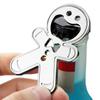 1Pc Magnetic Gingerbread Man Bottle Opener Stainless Steel Bottle Opener Fridge Soda Glass Cap Remover Kitchen Beer Bar Tool