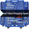 Universal Ratchet Socket Wrench Set: Multifunctional Tool Kit for Car and Motorcycle Repair