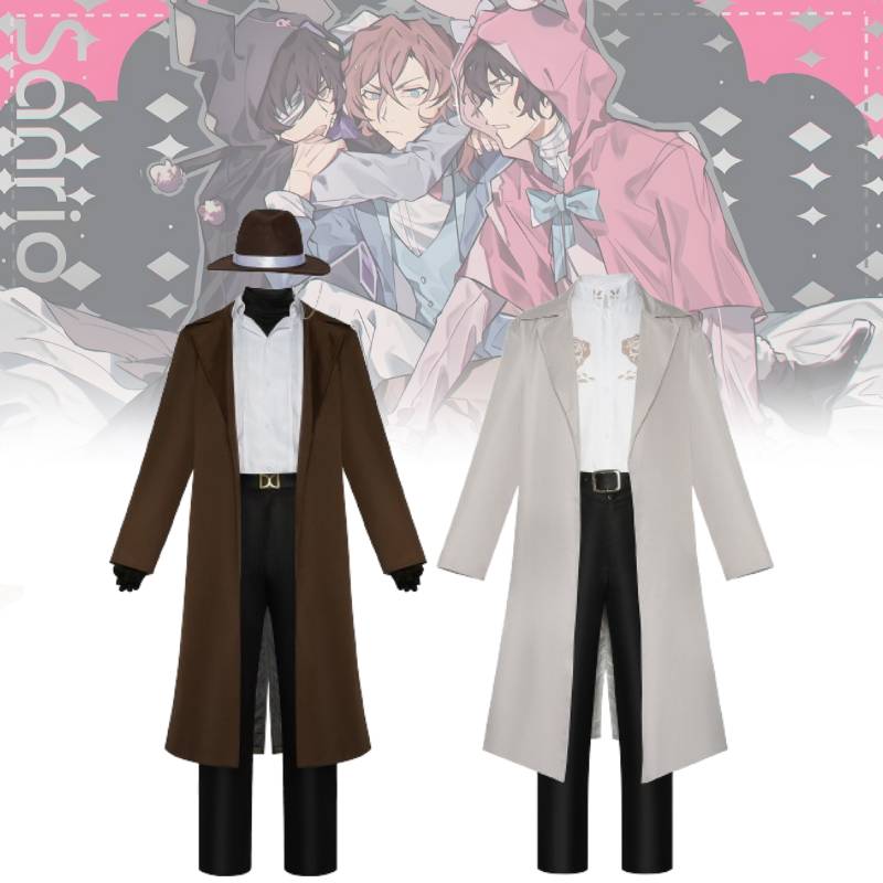 Stray Bungo Dogs Dazai Osamu Nakahara Chuya Cosplay Set Is Comfortable Stylish