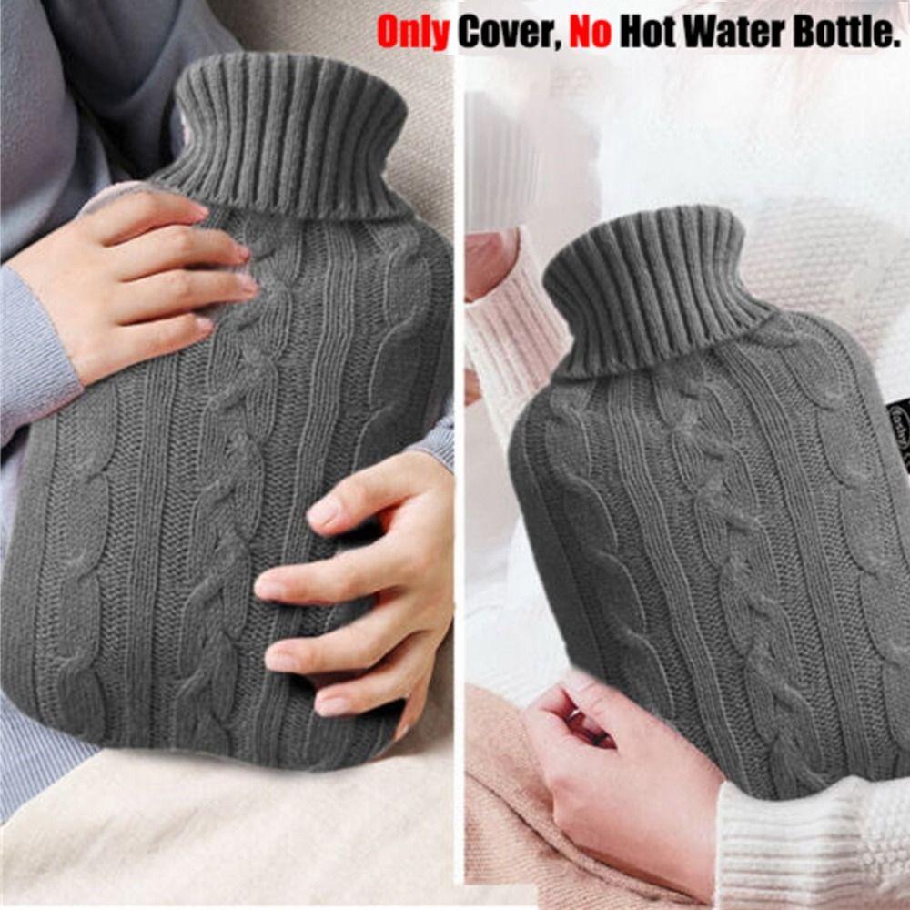 Faux Fur Natural Rubber Hot Water Bottle Cover Water-filled Bag Fleece Knitted Cover Hand Warmer