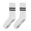 Striped Non-Slip Cotton Yoga Socks - Mid-Tube for Indoor Fitness & Pilates