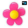 Arrêt Mural Adhésif - Inofix - Fleur Rose - 71x74x18mm - Vendu À L'unité - Doux À L'impact