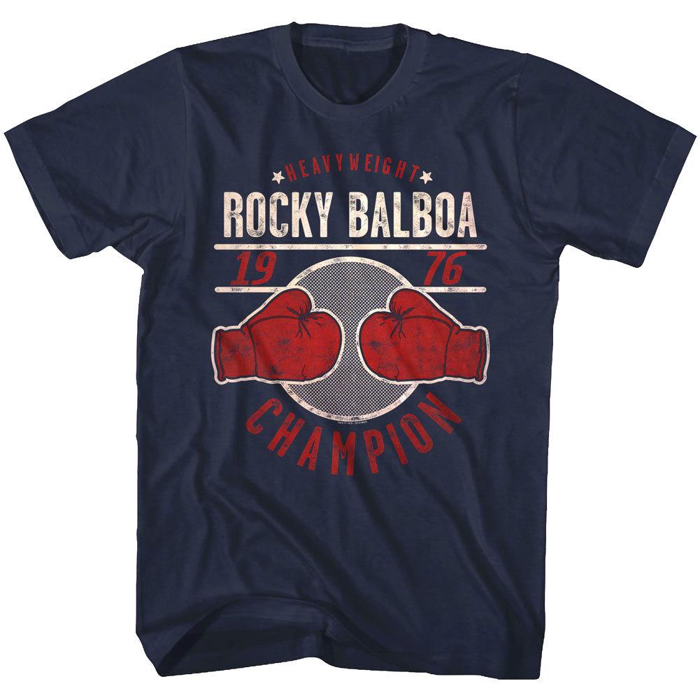 Rocky Balboa Boxing Heavyweight Champion 1976 Mens T Shirt Fight Gloves XL