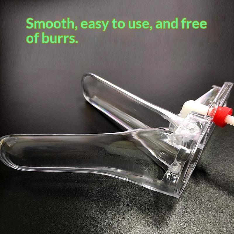 Clear Plastic Vaginal Speculum Multi Gear Adjust Smooth Edge For Home Gyne Exams Anal Dilator For Men