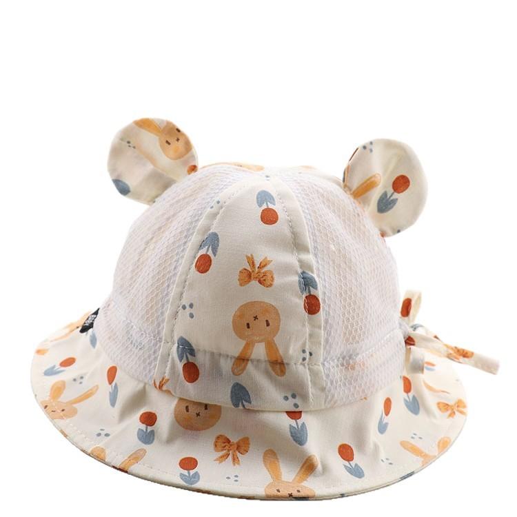 Summer Baby Mesh Breathable Sun Hat Unisex Infant UV Protection Fisherman Cap Lightweight Kids Beach Bucket Hat
