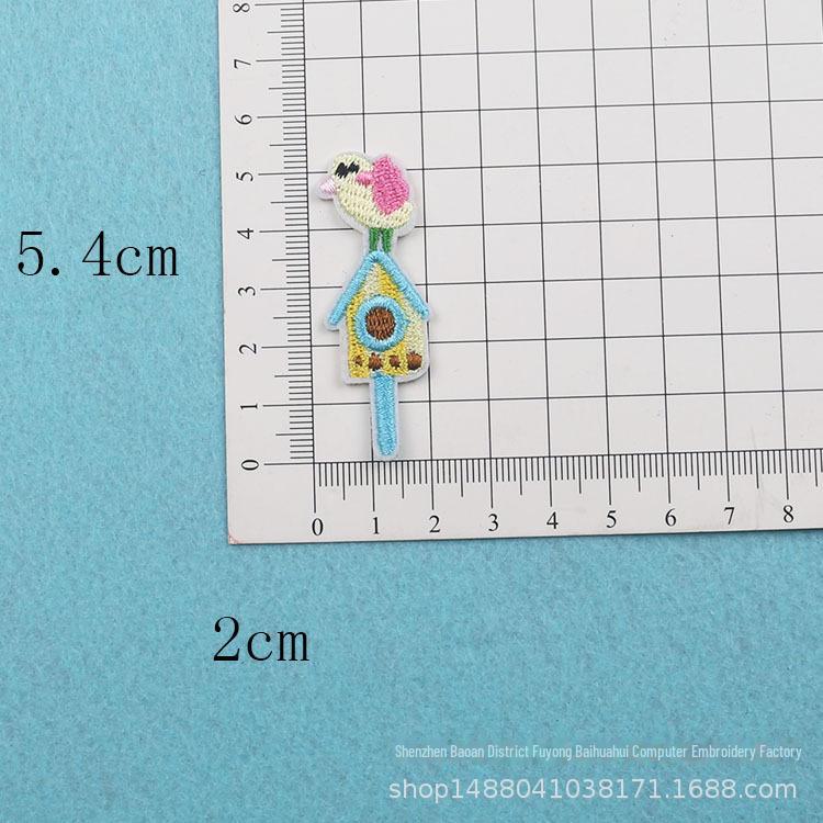 Adorable Mini Fruit & Veggie Embroidery Patch Stickers - Small Cartoon Sunflower Design for DIY Clothing
