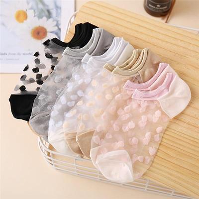 1Pairs/set Sexy Lace Mesh Fishnet Socks Fiber Transparent Short Sock Stretch Elasticity Ankle Thin Women Sock Ankle Sock