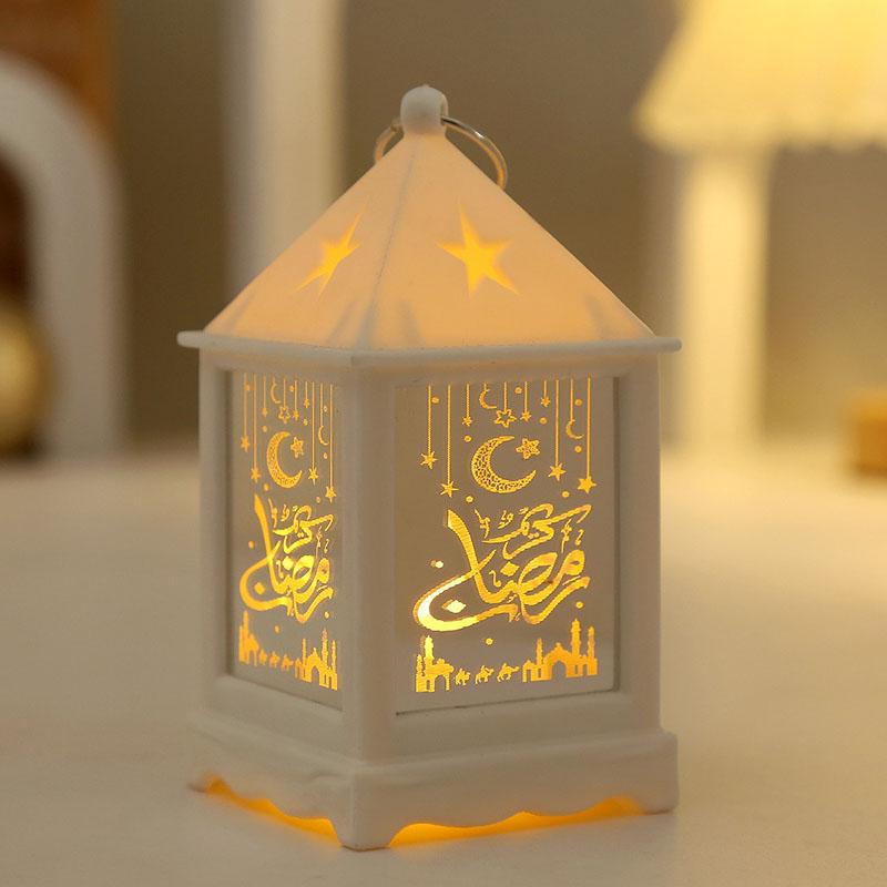 Eid Mubarak Wind Lantern Ornaments Ramadan Led Portable Lamp Eid Al Adha Gifts Muslim Gurbang Ramadan Decoration For Home