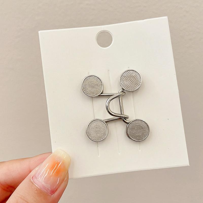 Waist Tighten Brooch Pin for Pants with Anti-Exposed Buckle Brooch Clip Jeans Waist Pin Clothing Accessories for Female