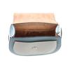 Coach Remi 17 Color Block Leather Saddle Bag Women Shoulder Bag Khaki White Sky-Blue 1330-SVUM