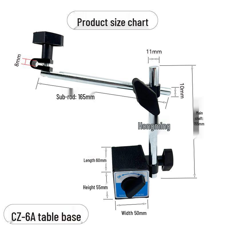 Magnetic Base Dial Indicator Stand with Fine Adjustment Lever