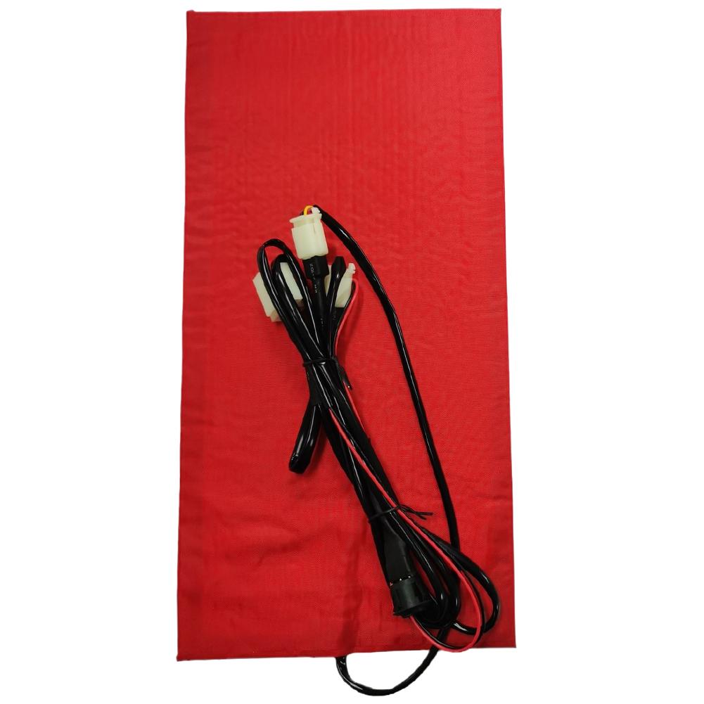 12V Carbon Fiber Pad Waterproof Carbon Fiber Seat Heater Cover Timer Universal Heated Seat Heater Pad Kit UTV E-BIKE Seat Heater