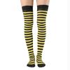 Halloween & Christmas Striped Thigh-High Cosplay Socks: Women's Slimming Over-the-Knee Stockings