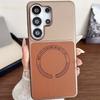 Skin Lychee Pattern Samsung S26ultra Mobile Phone Case Is Suitable for S26/s25 Magnetic Suction S25FE/S24 New S25 +