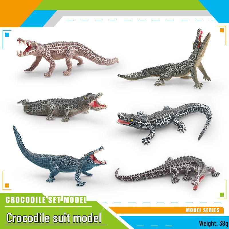Wild Reptile Crocodile Model: Children s Cognitive Toys - Boar, Nile Crocodile, Deinosuchus Ornaments