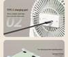 USB Rechargeable Desk Fan: Silent, Strong Wind, Wall-Mountable, Multi-Angle for Office/Student Dorms