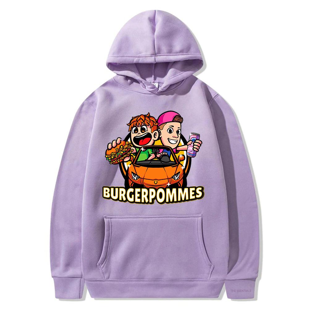 Burgerpommes 2 Hoodie Fashion Men/Women Aesthetic Cute Icrimax Hoodies Unisex Autumn Winter Cartoon Casual Pullovers Sweatshirts
