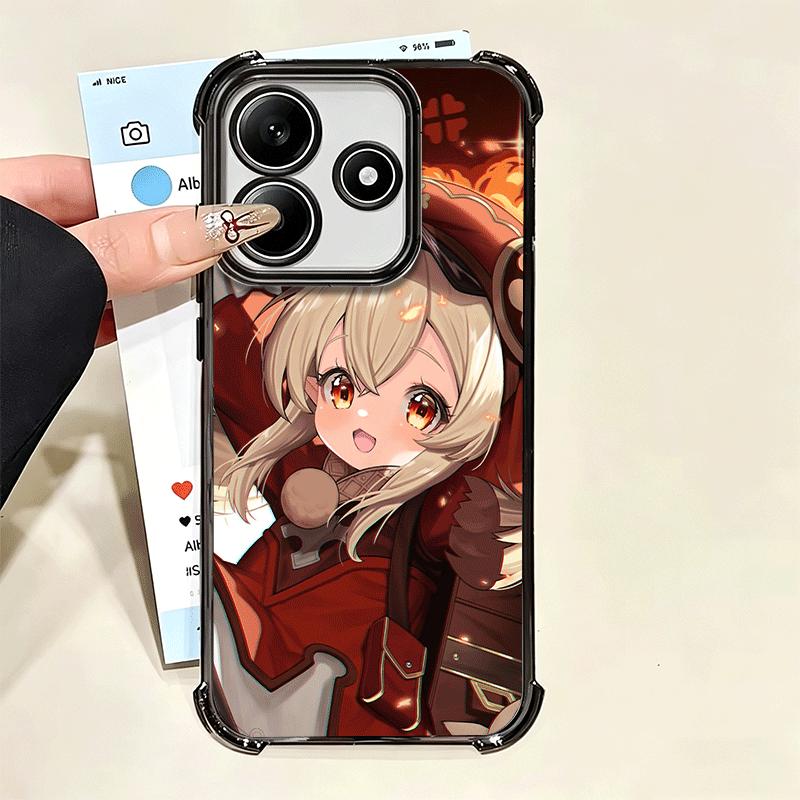 Genshin Impact Klee Plating Phone Case For Xiaomi Poco X5 X6 X7 X8 Pro Max F8 Ultra F7 M8 M7 M5S Redmi 15C 15 14C 13C 13 X3 12C