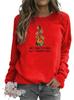 2026 Women's Printed Round Neck Hoodie