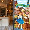 Oktoberfest Themed Party Decors 90X180Cm Durable Polyester Backdrops With Hanging Ropes For Event Celebration