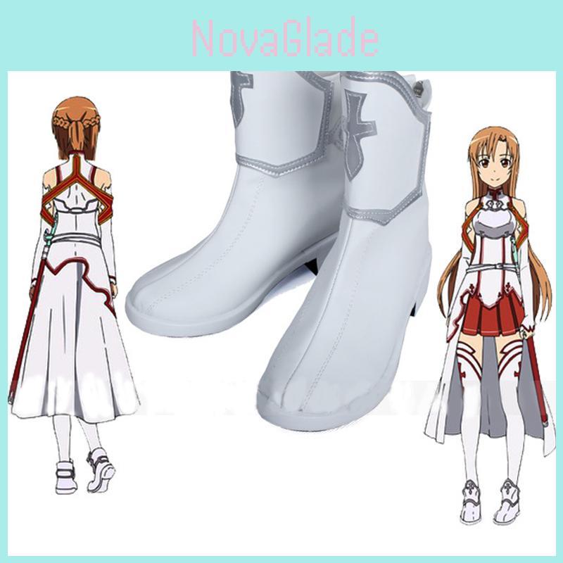 Customized Sword Art Online Asuna Yuuki Anime Cosplay Boots For Women With Premium Quality